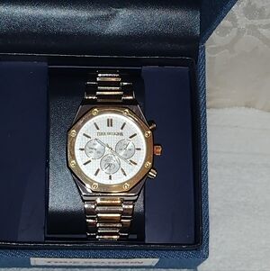 TRUE RELIGION MEN'S WATCH SILVER GOLD TRUE RELIGION SILVER GOLD MENS WATCH NEW